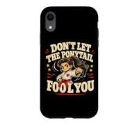 Carcasa para iPhone XR Don't Let The Ponytail Fool You Karate Girls Cinturón Negro