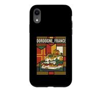 Carcasa para iPhone XR Dordogne France Flag Castillos Vintage Travel Graphic