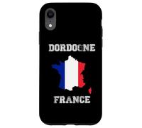 Carcasa para iPhone XR Dordogne Francia Vintage Francia Bandera Mapa Diseño