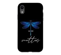 Carcasa para iPhone XR Dragonfly Mind Matters Mental Health Mindset Libélulas