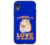 Carcasa para iPhone XR Dueño Divertido de roedores con Texto en inglés I Wheel-y Love My Hamster