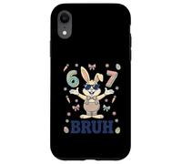 Carcasa para iPhone XR Easter Six Seven Bruh 67 Bunny Gafas de Sol para Hombres, Adolescentes y niños