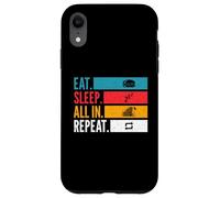 Carcasa para iPhone XR Eat Sleep con mentalidad de Juego de póker repetido y motivación