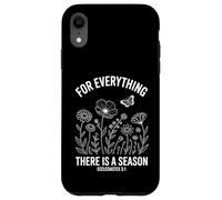 Carcasa para iPhone XR Eclesiastés 3:1 For Everything There Is A Season Floral
