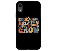 Carcasa para iPhone XR Educador Ayudando a Pequeñas Mentes a Crecer, Escuela de Maestros de Preescolar