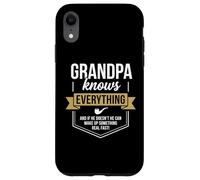Carcasa para iPhone XR El Abuelo Sabe Todo lo Que Dice el Orgullo del Abuelo