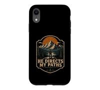 Carcasa para iPhone XR Él Dirige mis Caminos Proverbios 3 6 Montaña