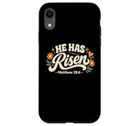 Carcasa para iPhone XR Él es Resucitado Pascua Cristiano Vacío Tumba Resurrección Domingo