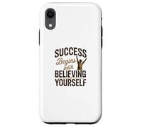 Carcasa para iPhone XR El éxito Comienza con Creer en ti Mismo ilustración