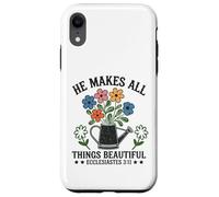 Carcasa para iPhone XR Él Hace Que Todas Las Cosas Hermosas Eclesiastés 3:11 Vintage