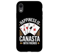 Carcasa para iPhone XR El Juego de Cartas Happiness Is Playing Canasta con los Amigos