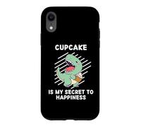 Carcasa para iPhone XR El Lindo Cupcake de Dinosaurio es mi Secreto para la Felicidad: Dinosaurios