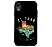 Carcasa para iPhone XR El Paso Texas Outdoors Vintage Nature Illustration