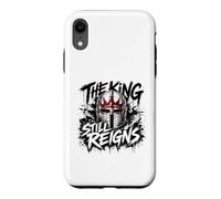 Carcasa para iPhone XR El Rey Todavía Reina Cristiano Fe Cruz Guerrero