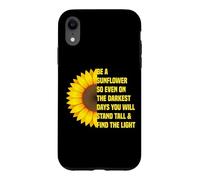 Carcasa para iPhone XR El Sol de Girasol Encuentra inspiración en días Oscuros