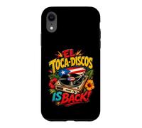 Carcasa para iPhone XR El Toca-Discos está de Vuelta Boricua Retro Vinyl DJ Vibes