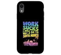 Carcasa para iPhone XR El Trabajo apesta Vamos a IR a Santa Mónica Floral Surf Vacaciones