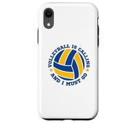 Carcasa para iPhone XR El Voleibol está Llamando y Debo IR Divertido Jugador Deportivo