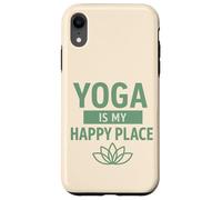 Carcasa para iPhone XR El Yoga es mi Lugar Feliz, Regalo de atención Plena para yoguis, Mujeres y Hombres