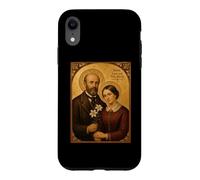 Carcasa para iPhone XR Elegante Icono católico de los Santos Luis y Celia Martín
