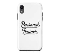 Carcasa para iPhone XR Elegante Regalo de tipografía de Entrenador Personal con un Swoosh
