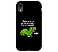 Carcasa para iPhone XR Ella es Bonita Pero se Tira un Pedo como un T Rex en la Dieta de Frijoles