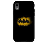 Carcasa para iPhone XR Emblema de Noche de héroe Amarillo con Logotipo de Batman