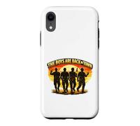 Carcasa para iPhone XR Emblema de reunión de The Boys Are Back in Town Brotherhood Divertido