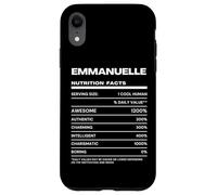 Carcasa para iPhone XR Emmanuelle Datos de Nutrición Nombre Gracioso