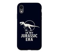 Carcasa para iPhone XR En mi era jurásica, Divertidos fósiles prehistóricos de Dinosaurios T-Rex