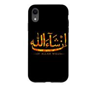 Carcasa para iPhone XR En Sha Allah Si Alá Quiere Corán Islam Caligrafía Musulmán