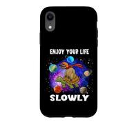 Carcasa para iPhone XR Enjoy Your Life Slowly Turtle Sloth Funny Sloths Turtles
