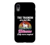 Carcasa para iPhone XR Entrenamiento TRX/Funny Colorful Unicorn Personal Trainers