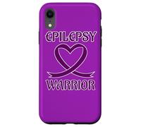 Carcasa para iPhone XR Epilepsy Warrior Purple Heart Ribbon Awareness