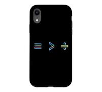 Carcasa para iPhone XR Equality is Greater Than Division Math Symbol Social Justice