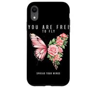 Carcasa para iPhone XR Eres Libre de Volar extiende Tus alas Mariposa