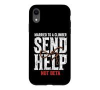 Carcasa para iPhone XR Escalada Casado con Un Escalador Enviar Ayuda No Beta