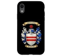Carcasa para iPhone XR Escudo de Armas de la Familia Martin e Historia de Apellidos