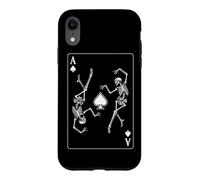 Carcasa para iPhone XR Esqueleto Ace of Spades Juego de Cartas Poker Gambler Gothic