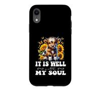 Carcasa para iPhone XR Está Bien con mi Alma Christian Cute Highlander Cow