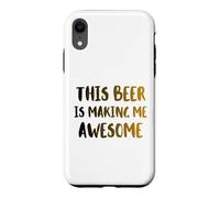 Carcasa para iPhone XR Esta Cerveza me está Haciendo Impresionante Bebida de Cerveza fría