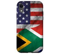 Carcasa para iPhone XR Estados Unidos y Sudáfrica Yin Yang - Bandera sudafricana Americana
