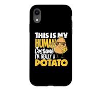 Carcasa para iPhone XR Este es mi Disfraz Humano, Soy Realmente un Halloween de Patatas