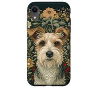Carcasa para iPhone XR Estilo Jack Russell Terrier William Morris de Pelo Duro