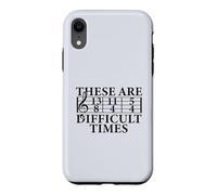 Carcasa para iPhone XR Estos Son Tiempos DIFÍCILES Funny Music Teacher Musician Meme