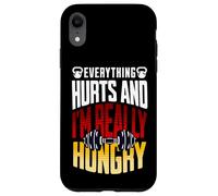 Carcasa para iPhone XR Everything Hurts and I'm Really Hungry Funny Workout Gym Mot
