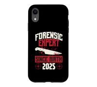 Carcasa para iPhone XR Experto forense Desde el Nacimiento 2025 Cumpleaños temático de crímenes Reales
