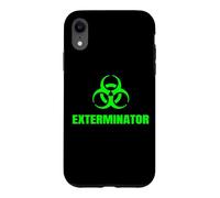 Carcasa para iPhone XR Exterminador Técnico de Control de Plagas Símbolo Cool Biohazard