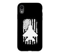Carcasa para iPhone XR F15 Eagle US Flag Fighter Airplane Jet Plane Aircraft
