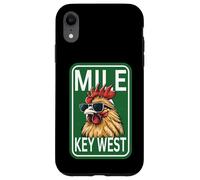 Carcasa para iPhone XR Familia de Fuentes Key West Florida Rooster Chicken Mile Zero Marker